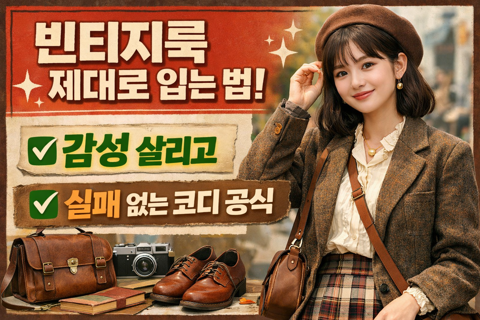 빈티지룩