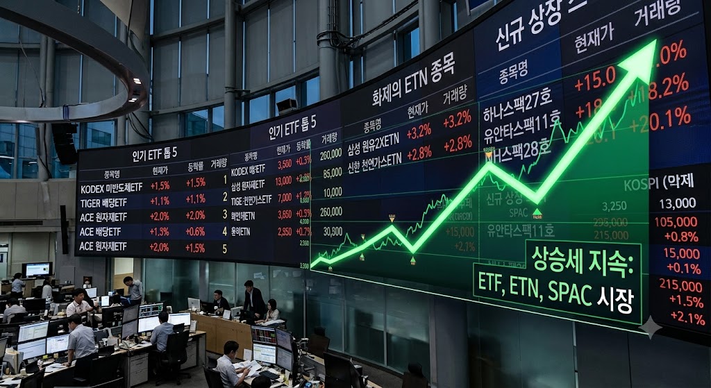 ETF&middot;ETN&middot;SPAC은 무엇이 다를까? 구조&middot;위험&middot;세금&middot;비용까지 한 번에 비교
