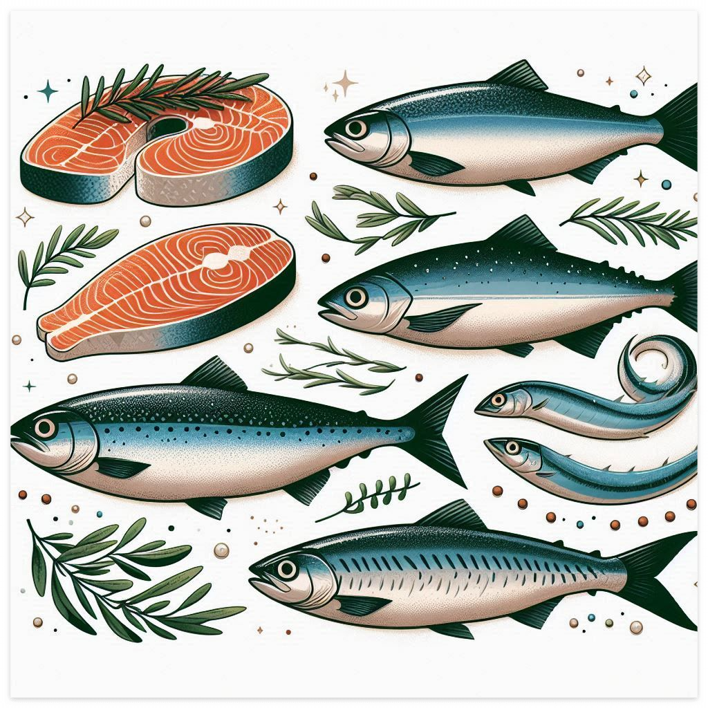 눈에 좋은 음식 연어, 청어, 정어리