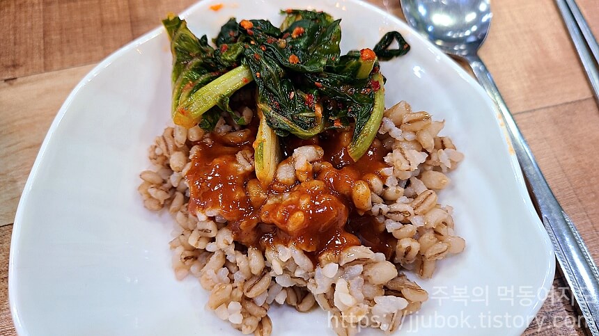 택이네-조개전골-계산점-보리밥