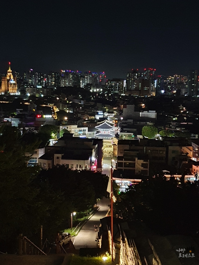 팔달문 내려가는길