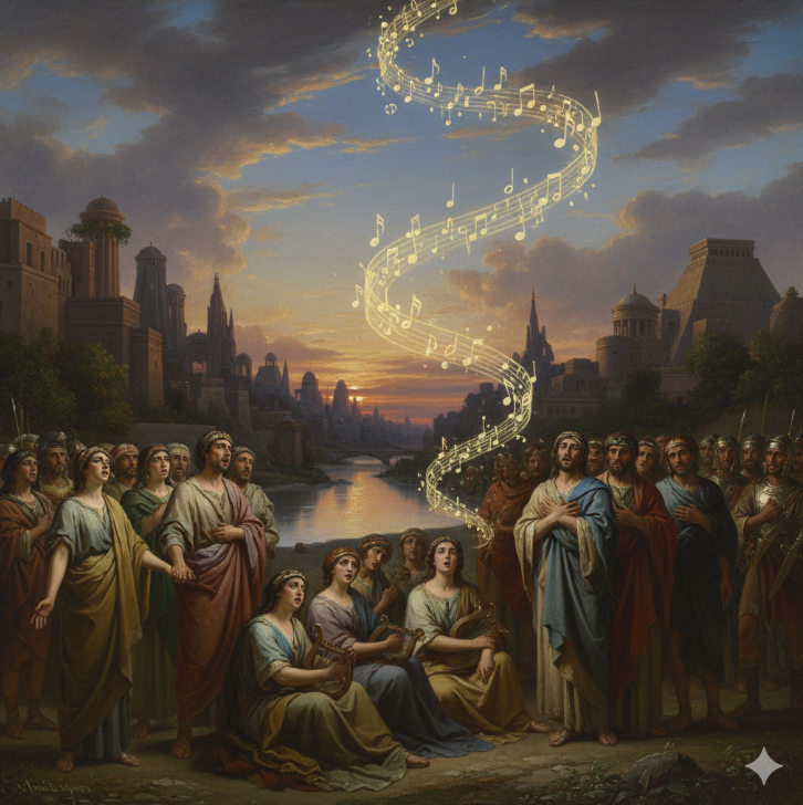 히브리 노예들의 합창 관련 그림