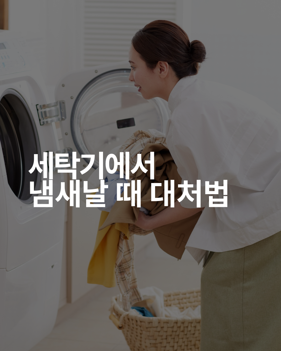 세탁기에서 냄새(퀴퀴한 냄새) 날 때 원인과 대처법