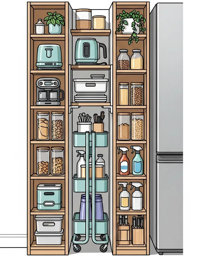 틈새 공간 수납 활용