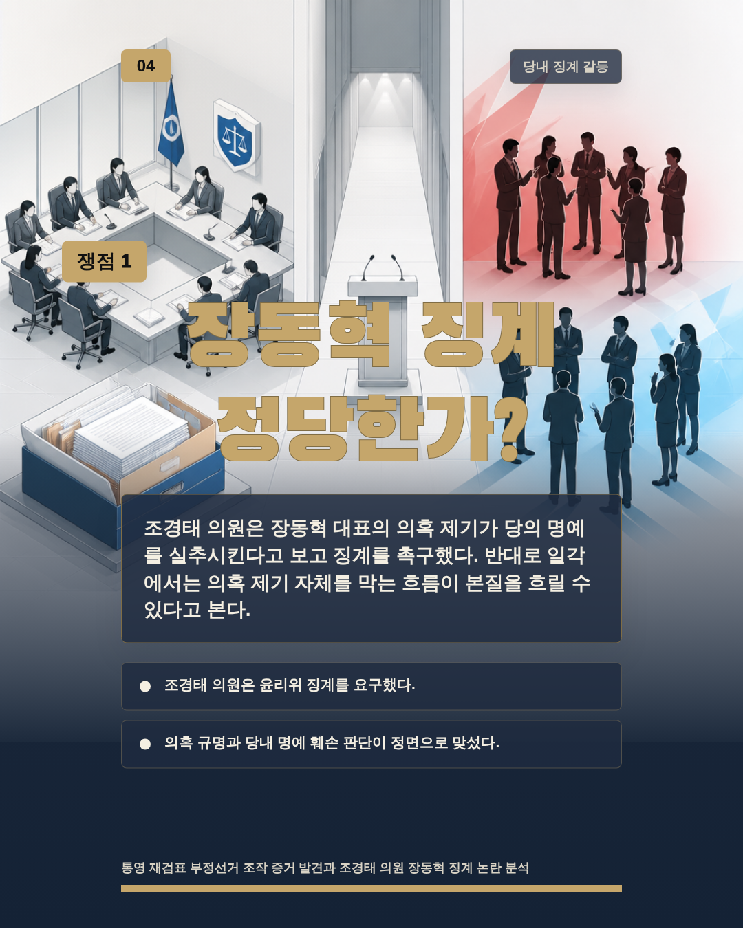 장동혁 징계 정당한가?