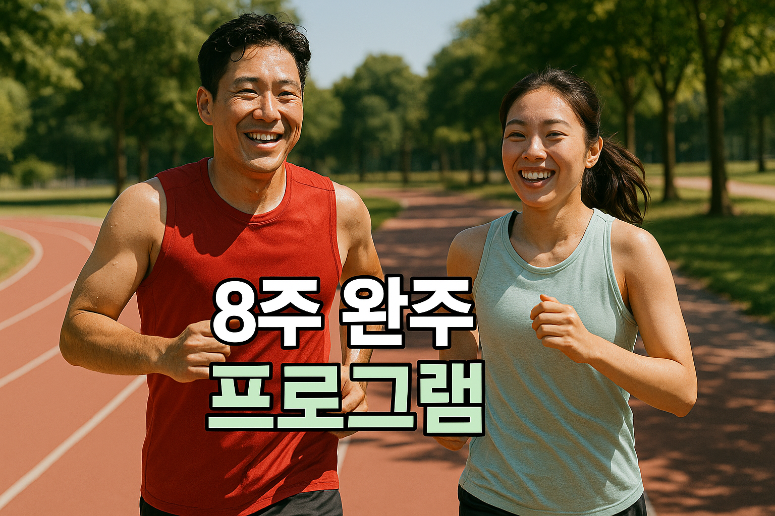 햇살 아래 함께 달리는 마라톤 러너들의 도전