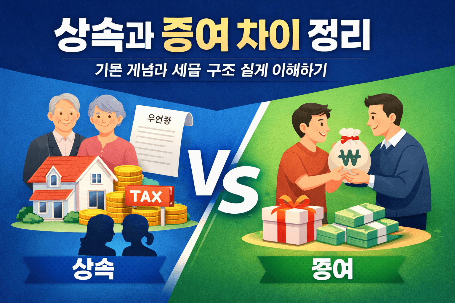 상속과 증여 차이 -썸네일