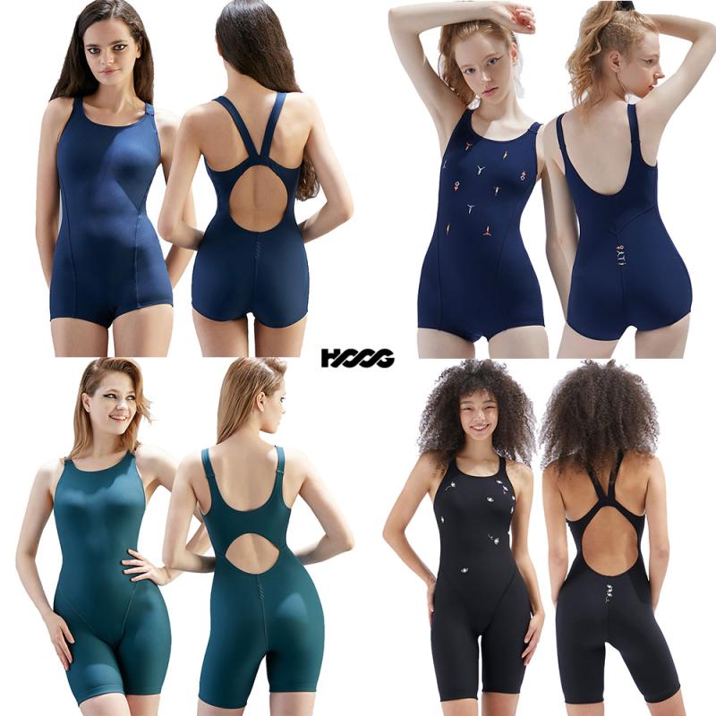 후그 여자 실내수영복 반신 수영복 WUT1683 네이비 탄탄이