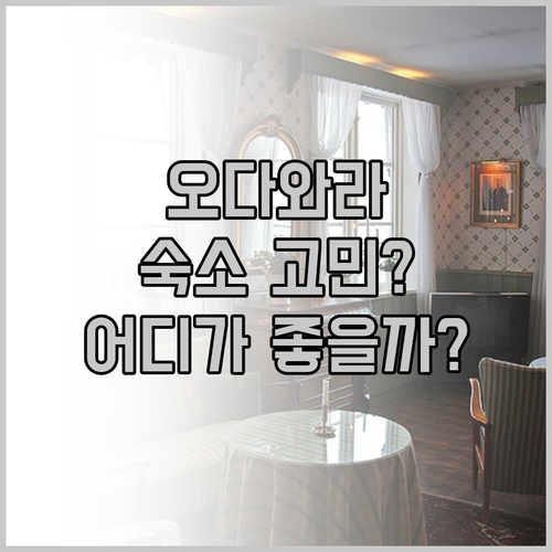 오다와라 숙소 고민 끝! 텐세이엔 별