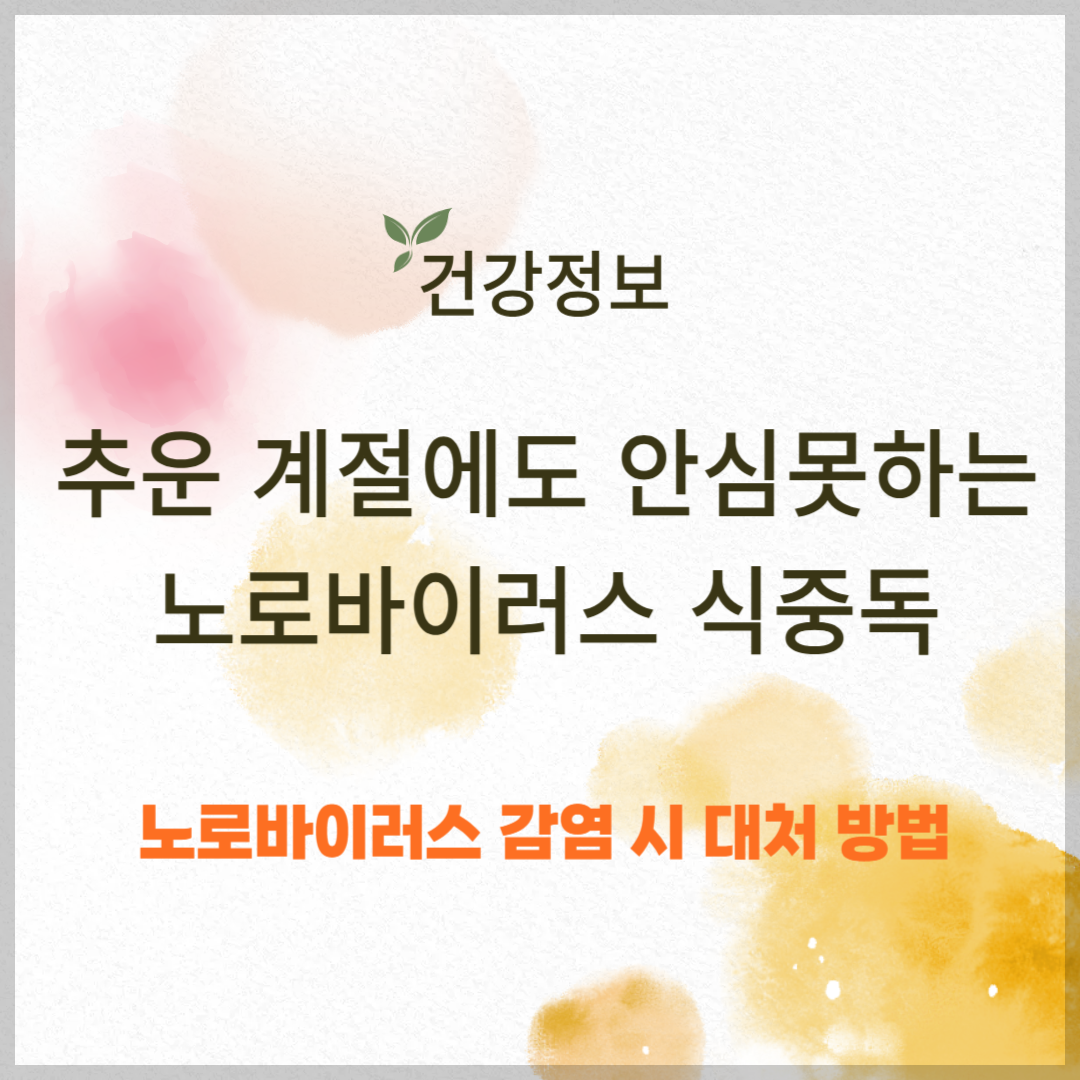 노로바이러스 식중독의 원인과 증상 ❘ 잠복기 및 대처방법
