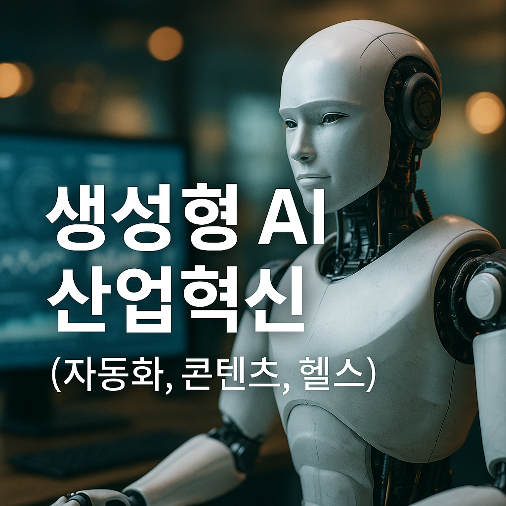 생성형 AI 산업혁신 (자동화,콘텐츠,헬스)