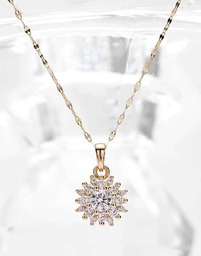 주리에떼 14K 18K 모이사나이트 목걸이 2부 엑설런트컷팅 GRA인증서 헤라몬드 여자친구 금 목걸이