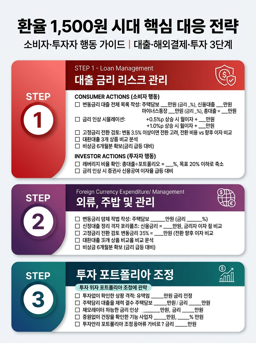 환율 1,500원 시대 핵심 대응 전략