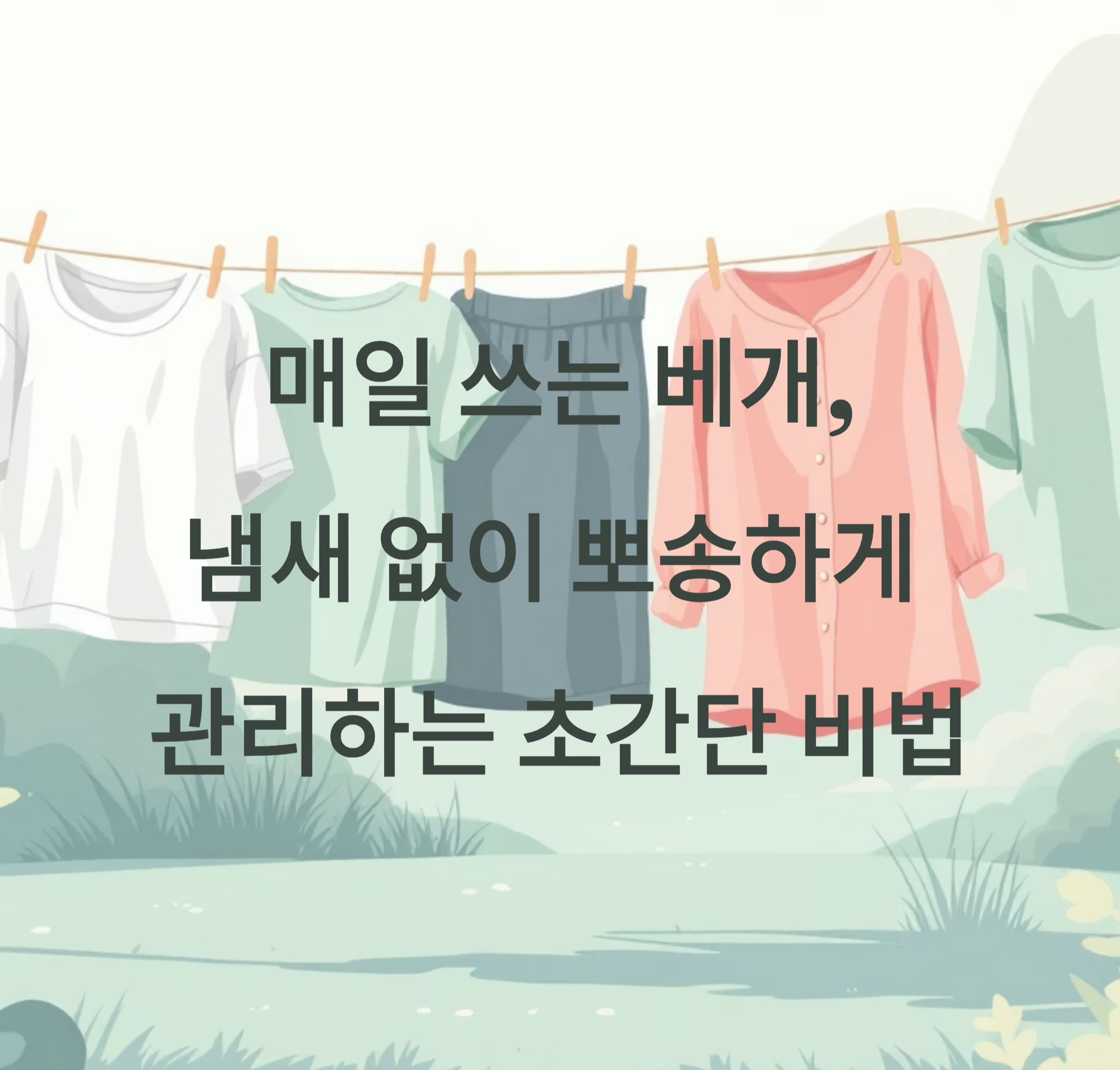 베개 뽀송하게 관리하는 초간단 비법