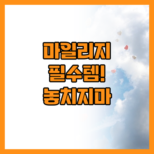 대한항공 스카이패스 마일리지 카드 필..