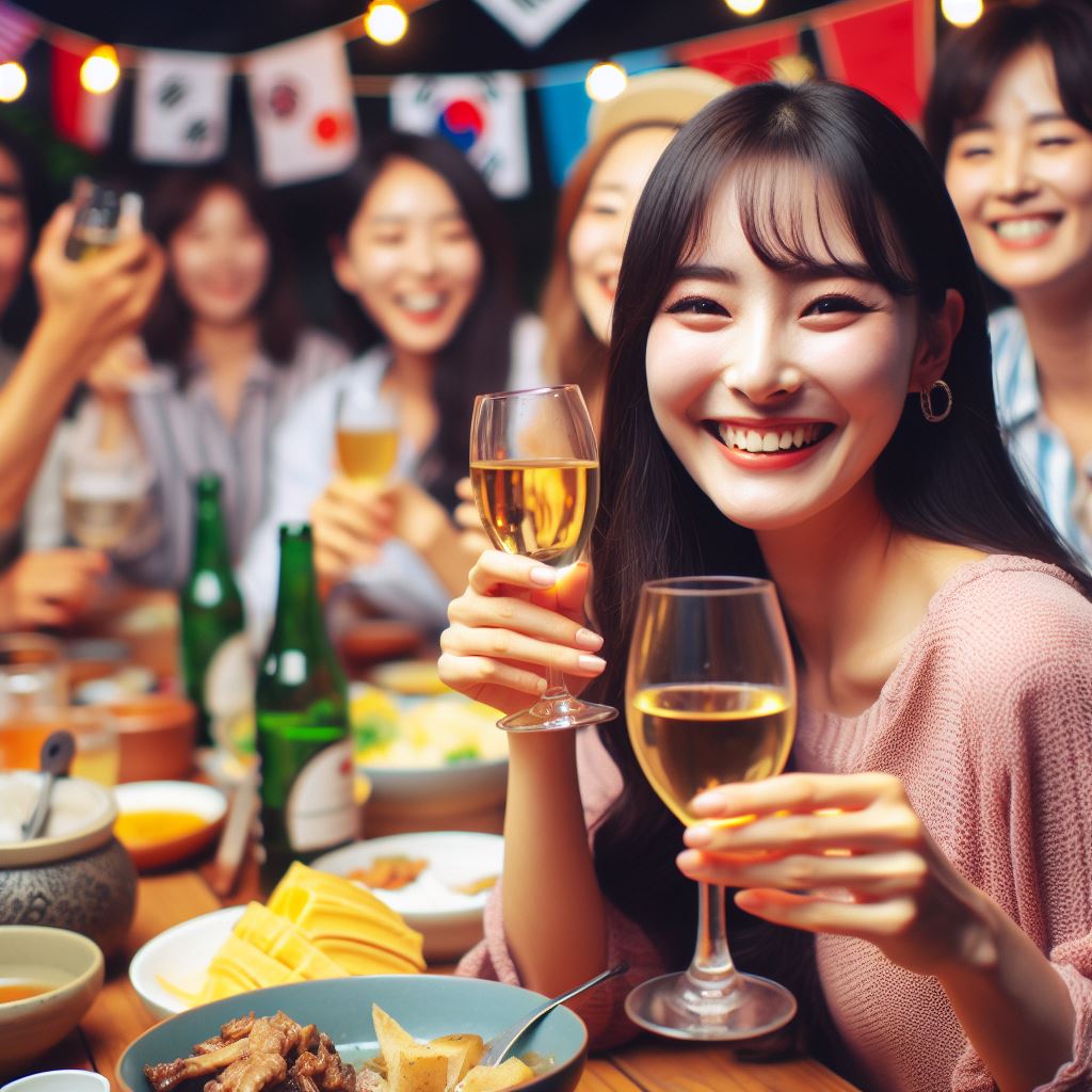 술마시는 중