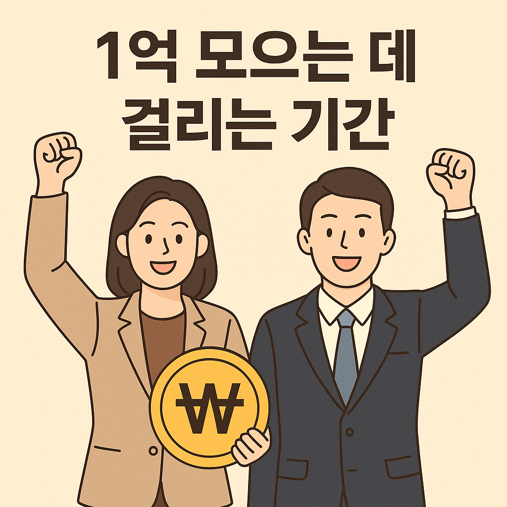 1억 모으는 데 걸리는 기간