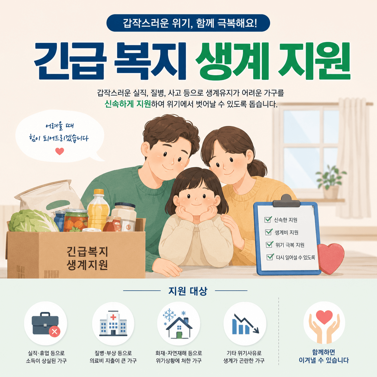긴급복지 생계지원