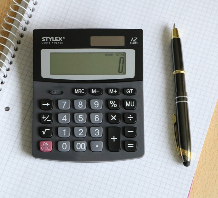 계산기, 펜과 공책