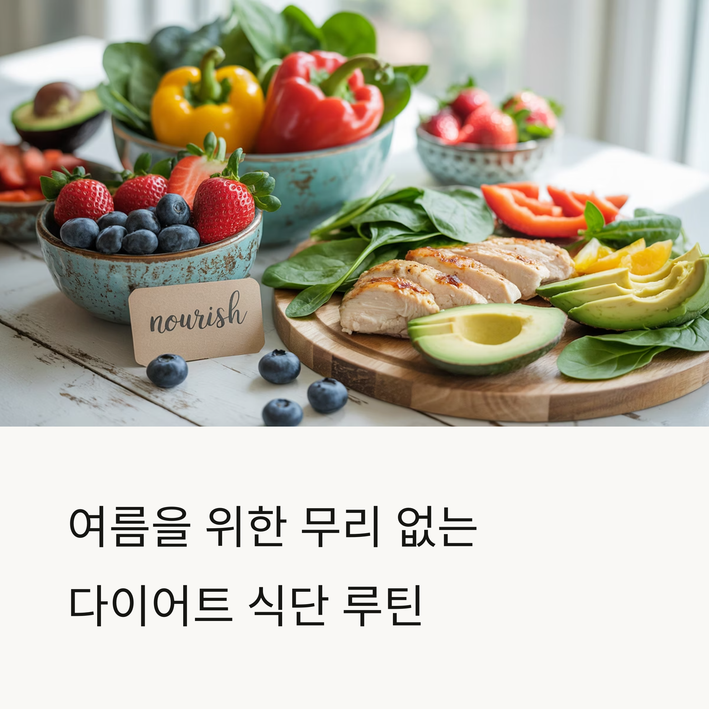 여름을 위한 무리 없는 다이어트 식단 루틴 시작하기