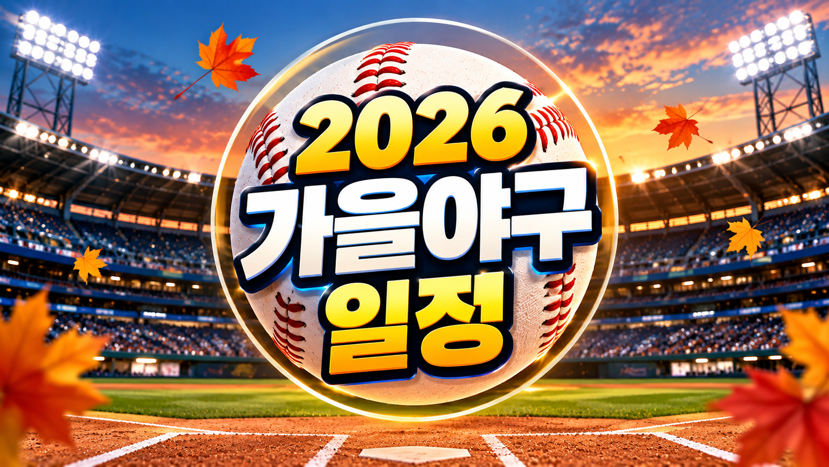 2026 가을 프로야구 일정 총정리