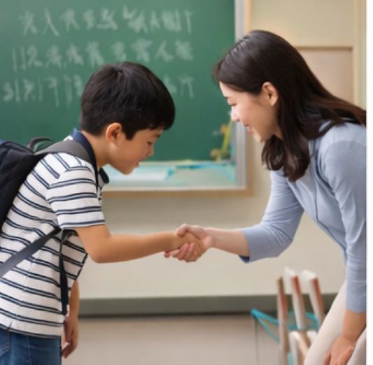 인사하는 이미지