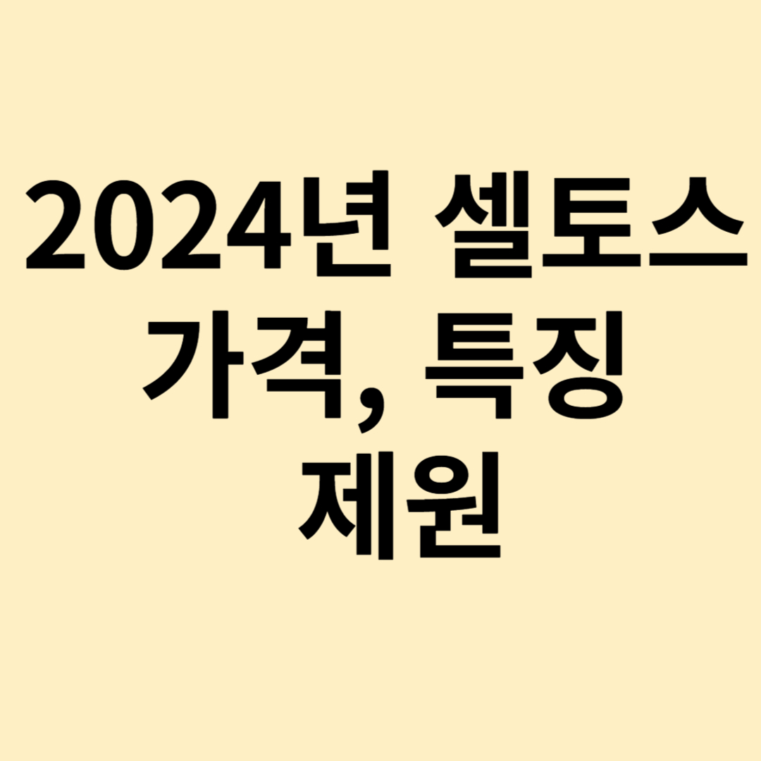 2024년 셀토스 가격