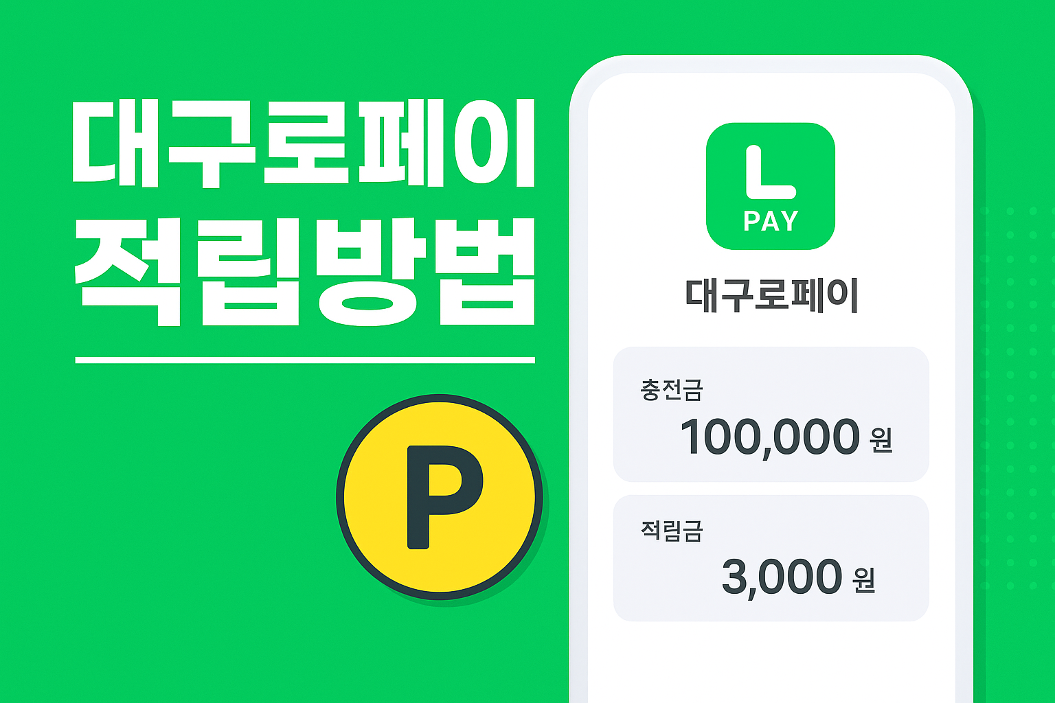 대구로페이 적립방법