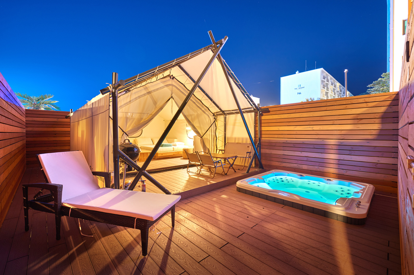 카바나글램핑 체험도 가능