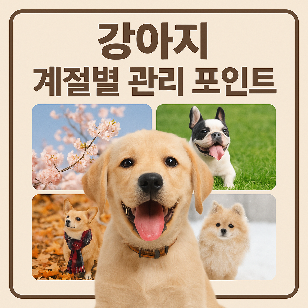 강아지 계절별 관리 포인트