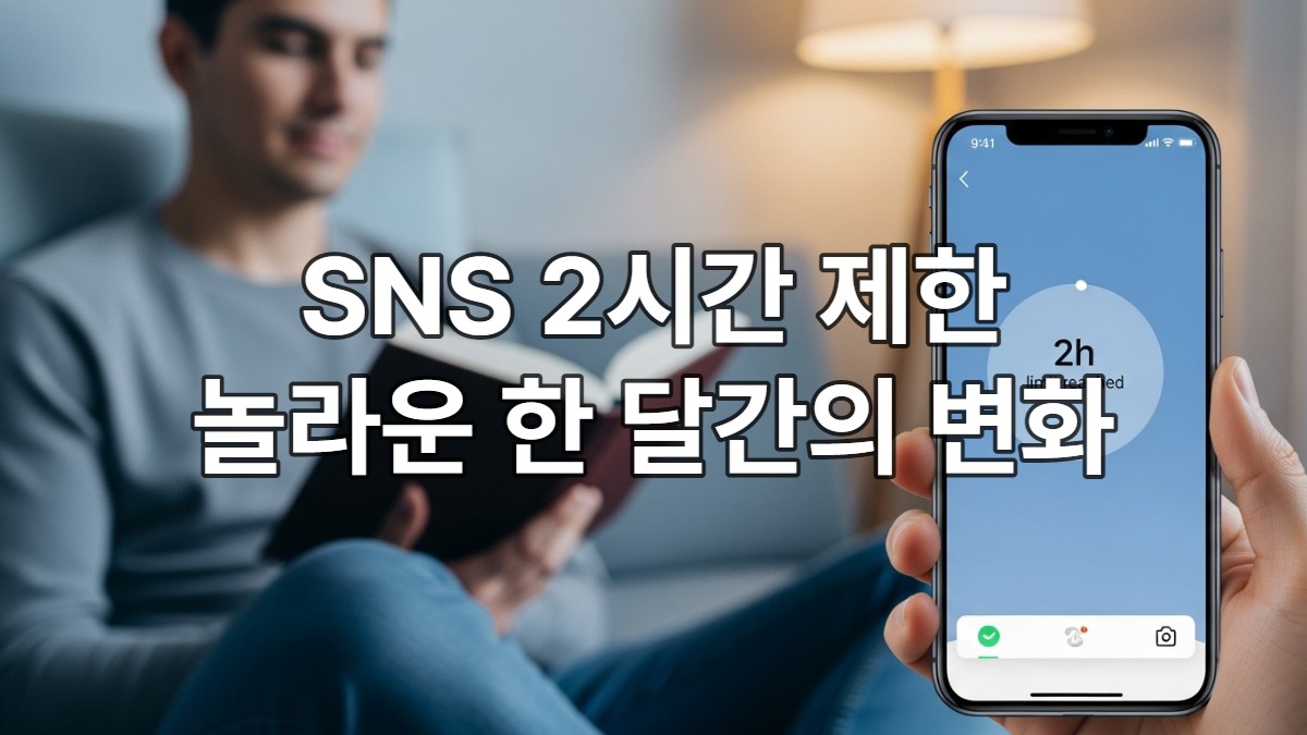 스마트폰 사용 제한으로 여유롭고 집중하는 생활을 즐기는 사람의 모습