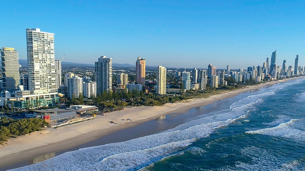 골드코스트 아름다운 해변