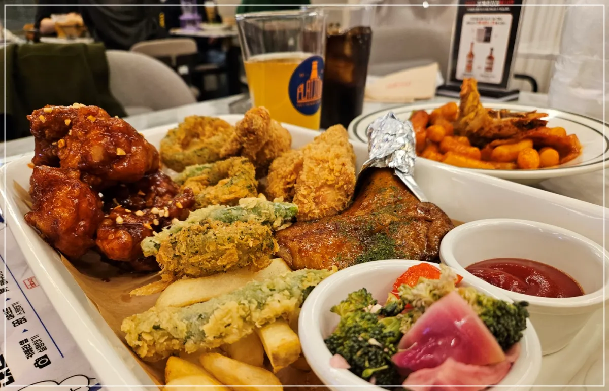 비비큐-치킨-맥주-콜라-튀김-음식들