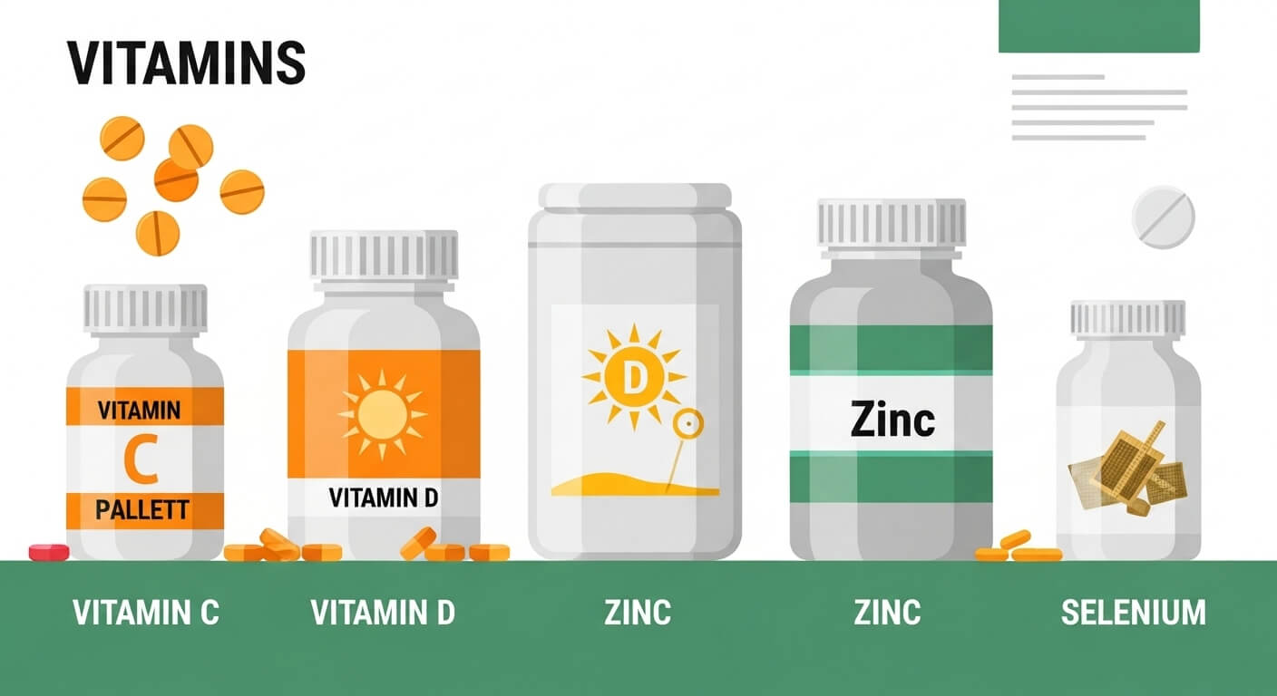 비타민과 영양제의 면역 기능 작용