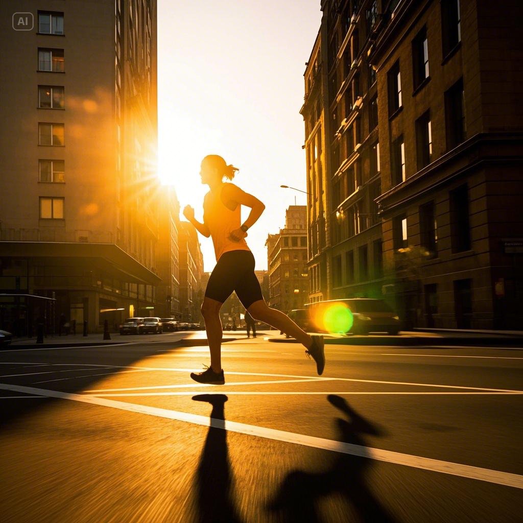 아침 런닝 모습