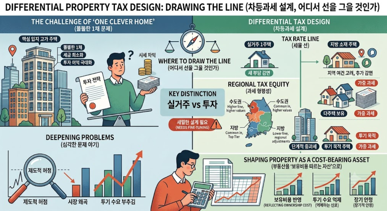 쥬택 보유세 3배 인상(차등과세, 똘똘한 1채, 조세저항)