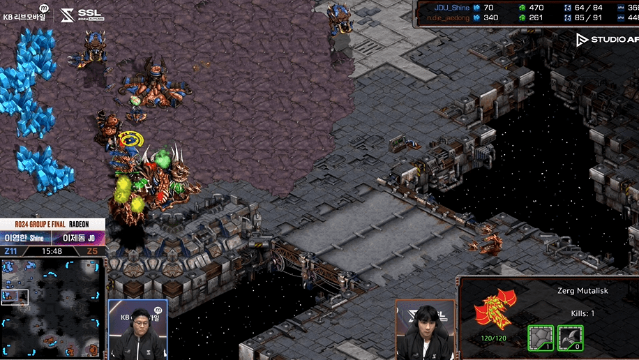 SSL 스타리그 24강 E조 최종전 9시 공격3