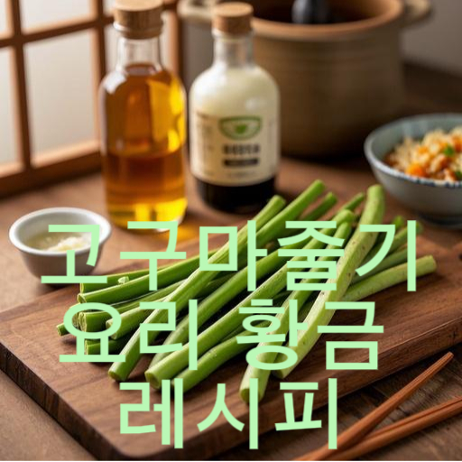 고구마줄기 요리 실패 없는 황금 레시피