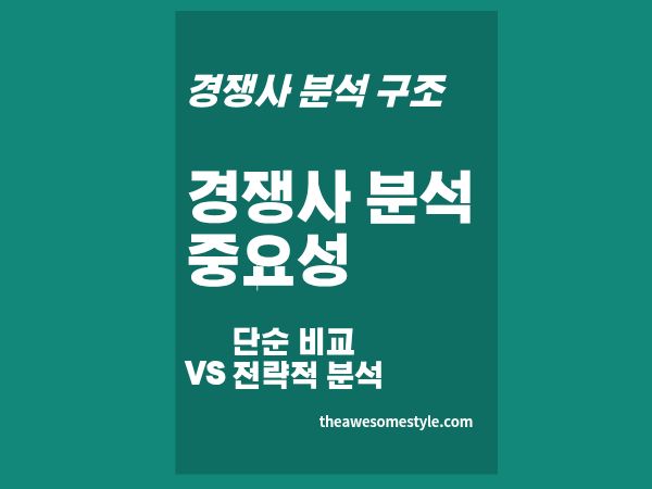 1화. 경쟁사 분석이 중요한 진짜 이유 ❘ 단순 비교 vs 전략적 분석, 무엇이 다른가