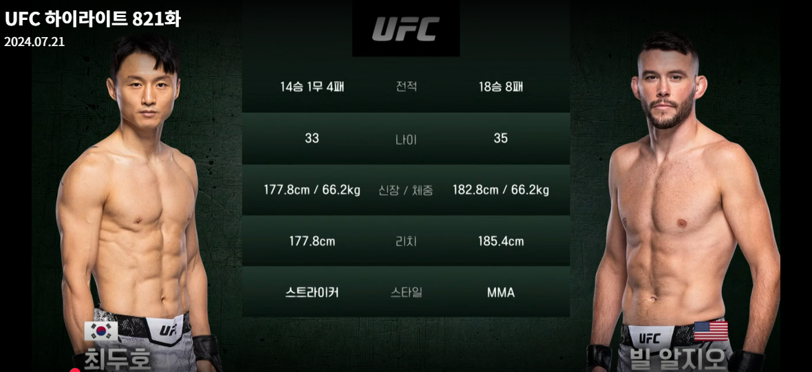 최두호-빌-알지오