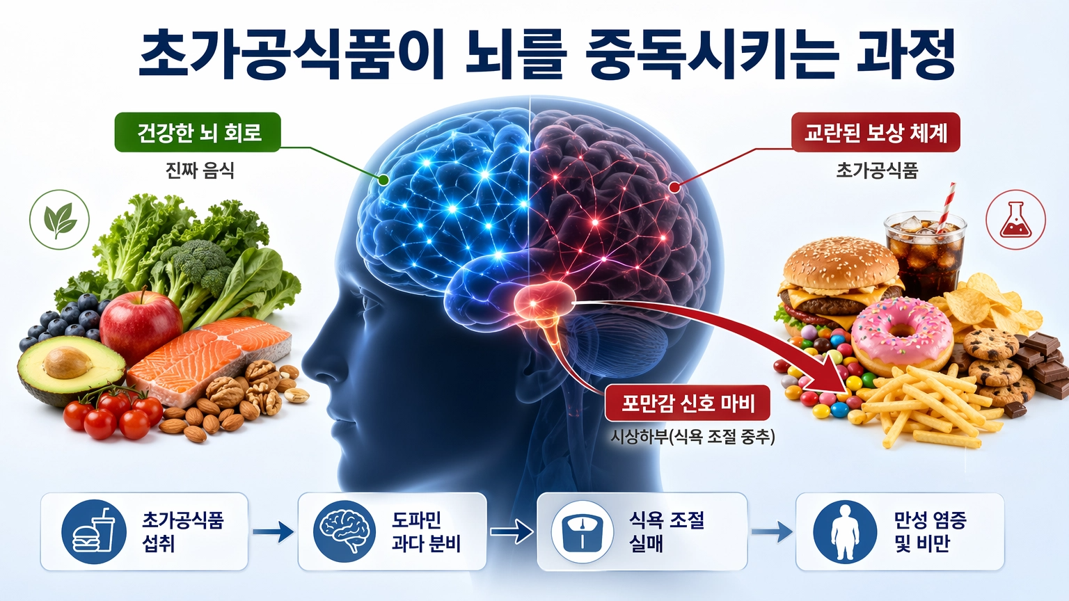 초가공식품이 뇌를 중독시키는 과정