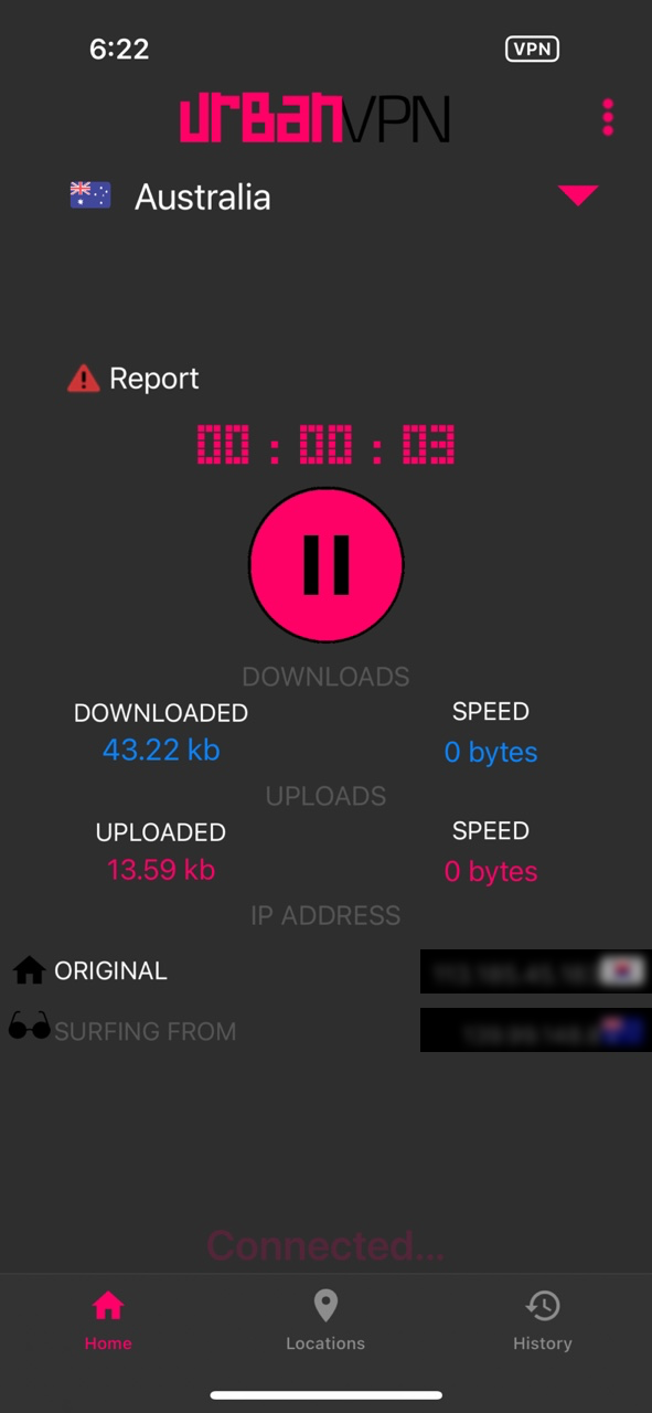 Urban VPN 실행 화면