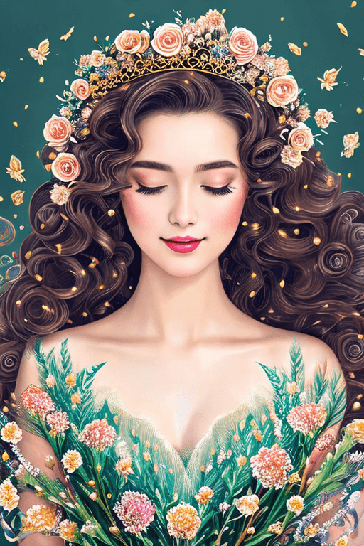 Playground AI로 생성한 그림(2) - 공주의 초상화