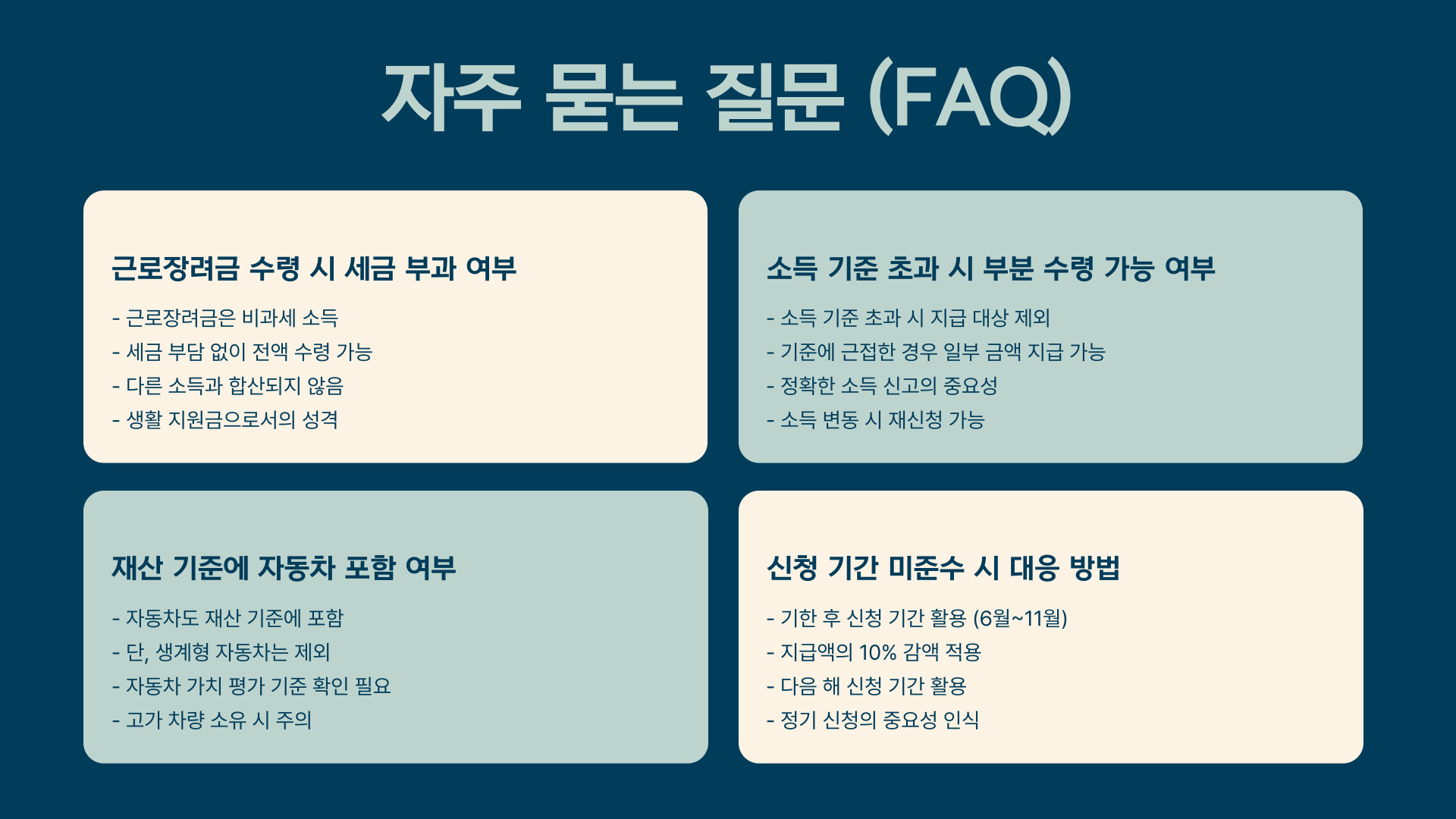 2025 근로장려금 신청 방법 및 자격 요건 총정리