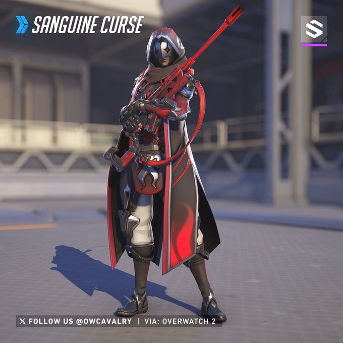 오버워치2 9시즌:챔피언스, 신규 스킨 총정리 - undefined - 오버워치2 9시즌:챔피언스 신규 스킨 리스트 - 아이템샵 스킨 : Sanguine Curse Ana