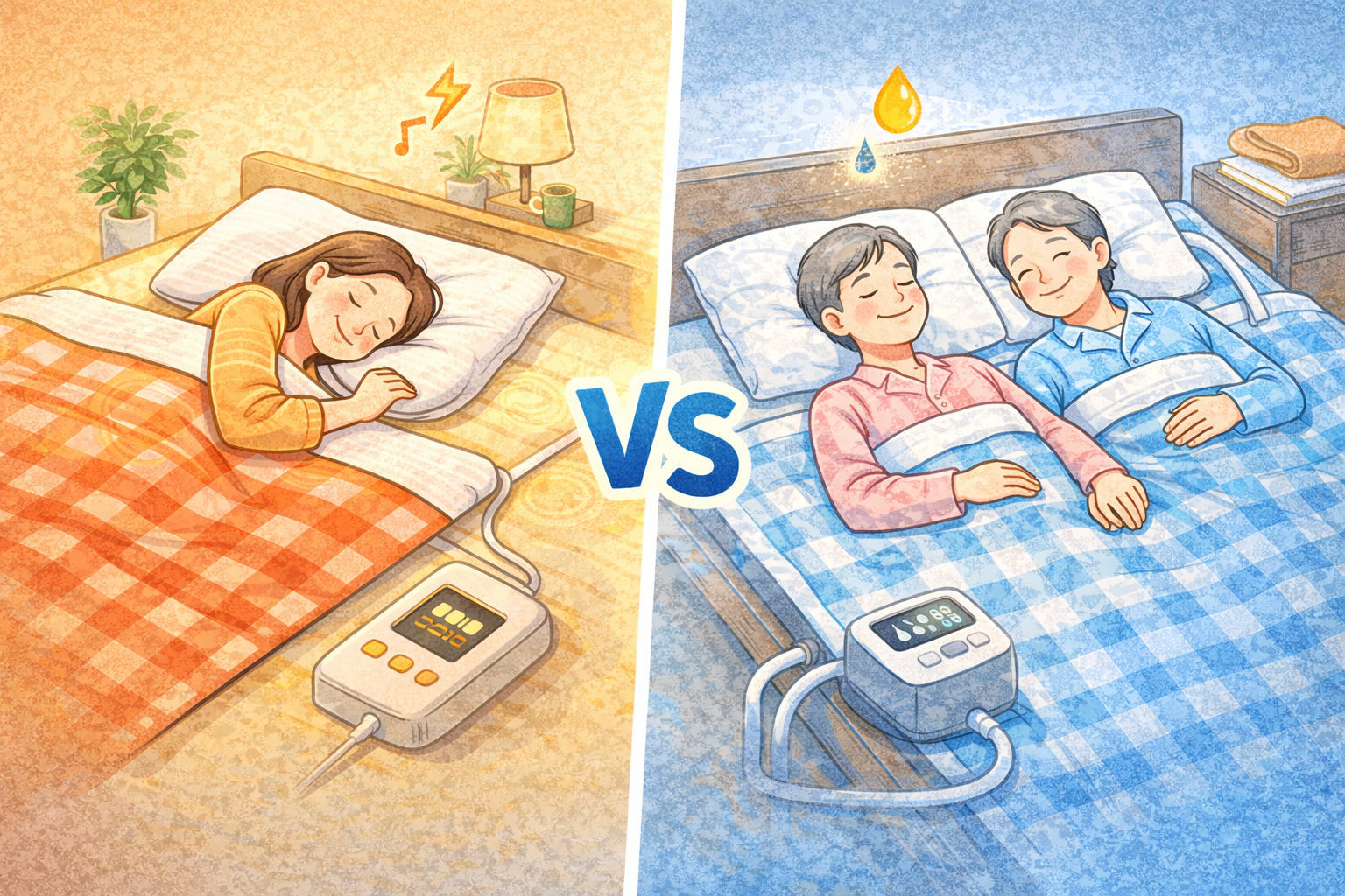 겨울용 전기담요 vs 온수매트 비교