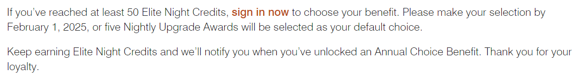 메리어트 플래티넘 연간 기프트