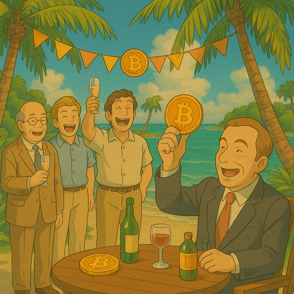 억만장자들이 사모아에서 비트코인 파티한 사연 사진