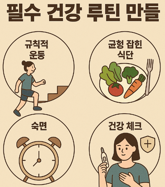 건강 루틴 사진