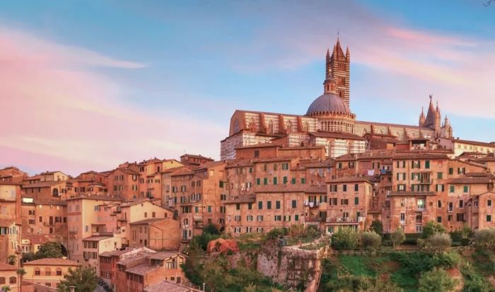 이탈리아 시에나 도시 전경